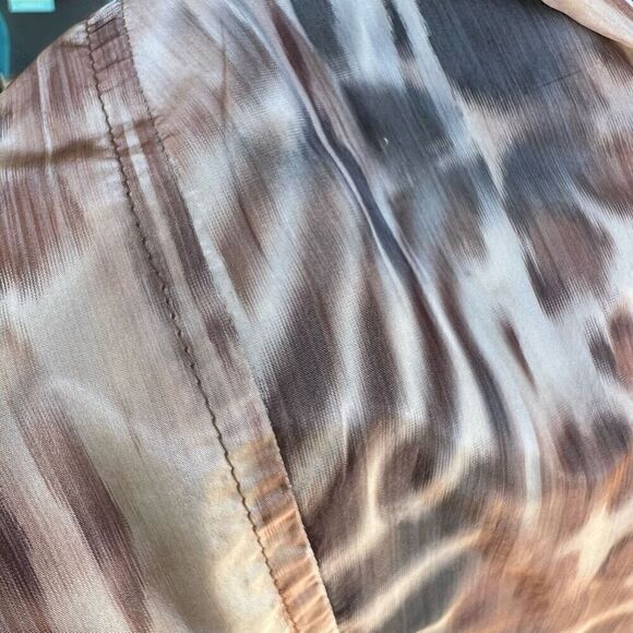 St. John Animal Printed Taffeta Windbreaker Jacket Praline Multi Women’s P - Picture 16 of 16